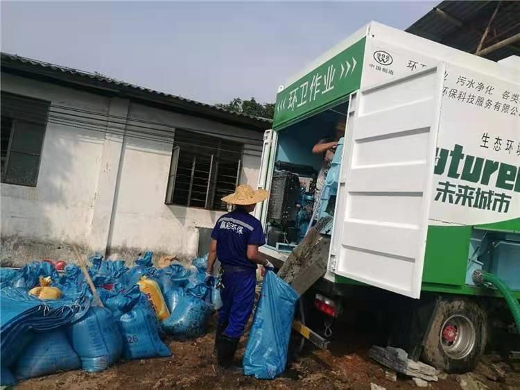 建德工业污泥压干处理